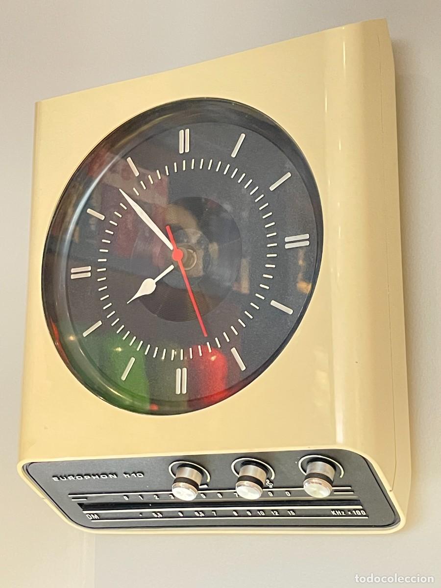 Vintage: RADIO RELOJ MARCA EUROPHON MOD.H1O BLANCO