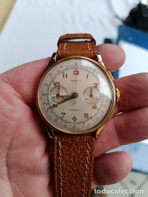 Vintage: Reloj de pulsera cron&oacute;grafo suizo vintage de la marca Orator REF-455/1