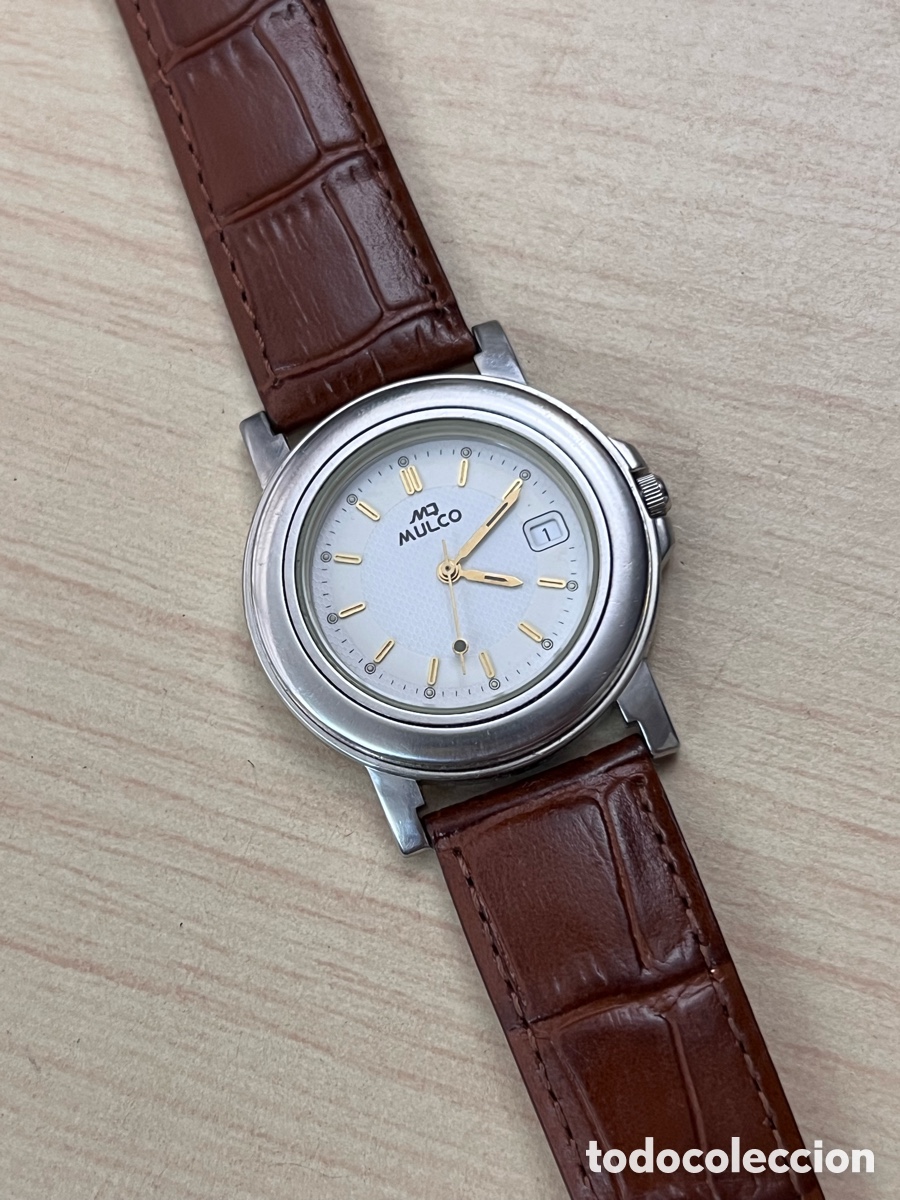 Vintage Watches: ✅ Reloj MULCO MQ calendario cuarzo acero suizo eta 955.414 caballero