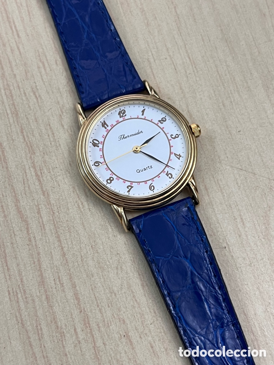Vintage Watches: ✅ Reloj Thermidor cuarzo cl&aacute;sico chapado en oro como nuevo