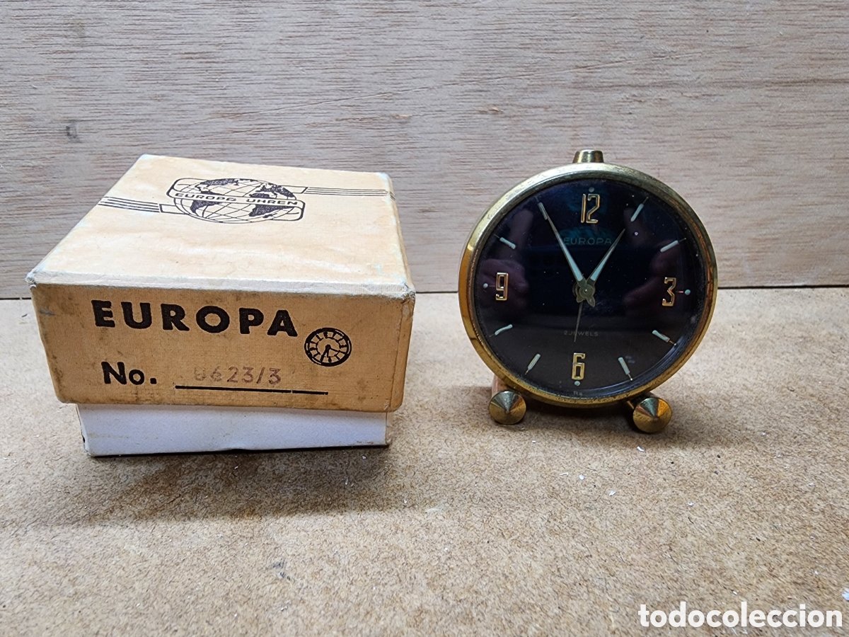 Vintage: Antiguo Reloj despertador mec&aacute;nico Europa