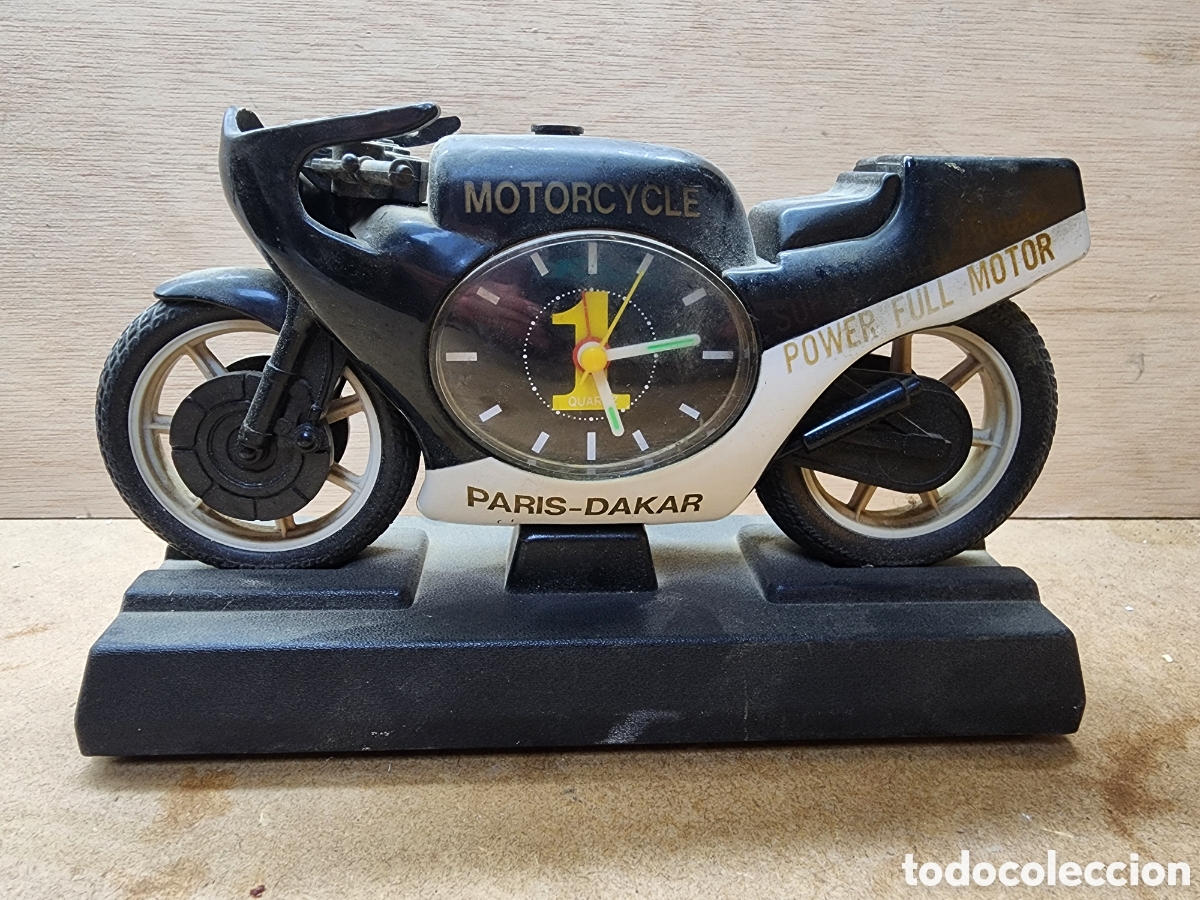 Vintage: Reloj motocicleta - motorcycle PARIS DAKAR