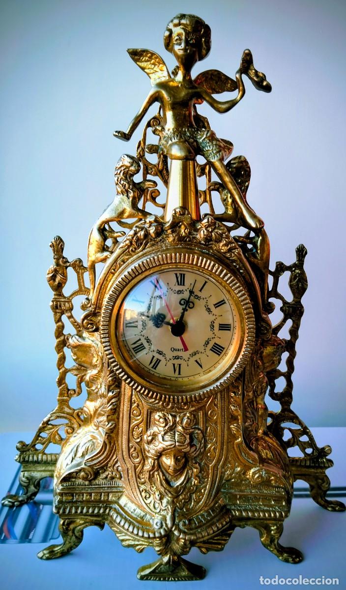 Vintage: Precioso reloj antiguo de sobremesa