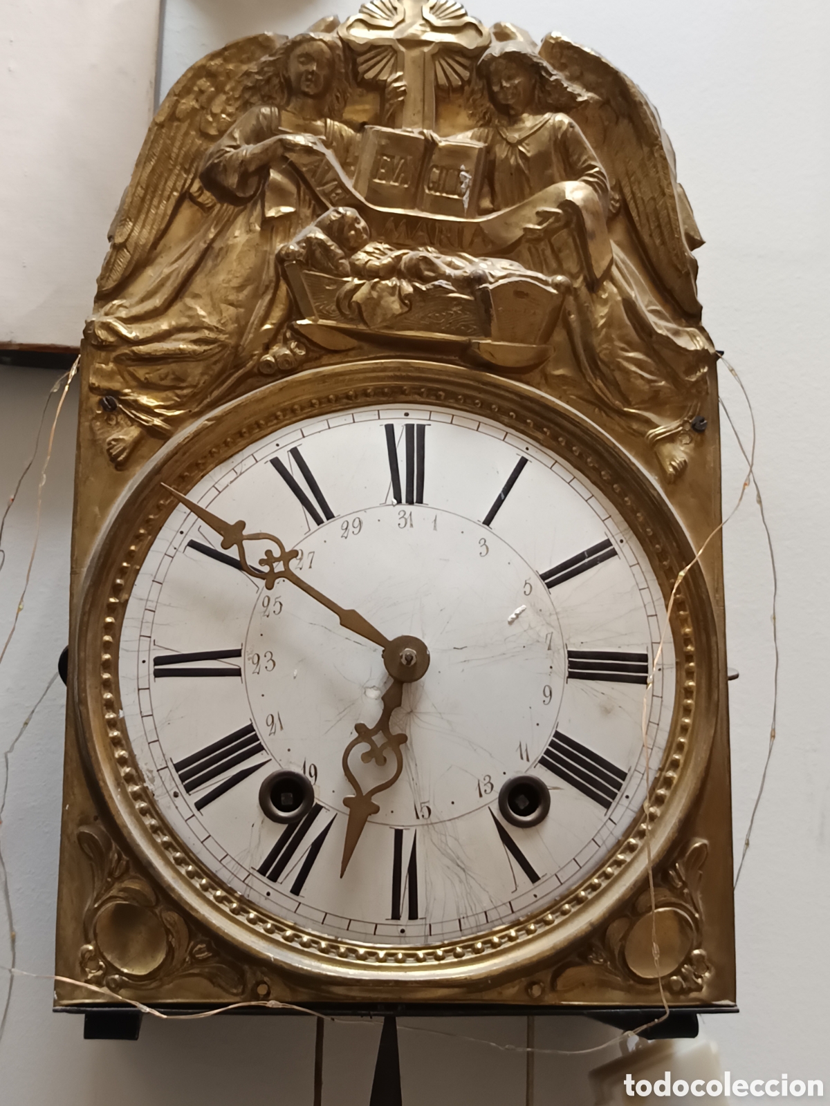 Vintage: Antiguo reloj de pared - Foto 1