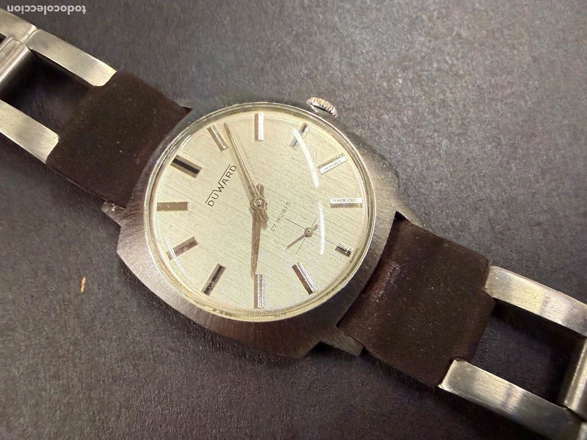 Vintage: Reloj de pulsera DUWARD. No funciona. La caja mide 3,2x3,2cms