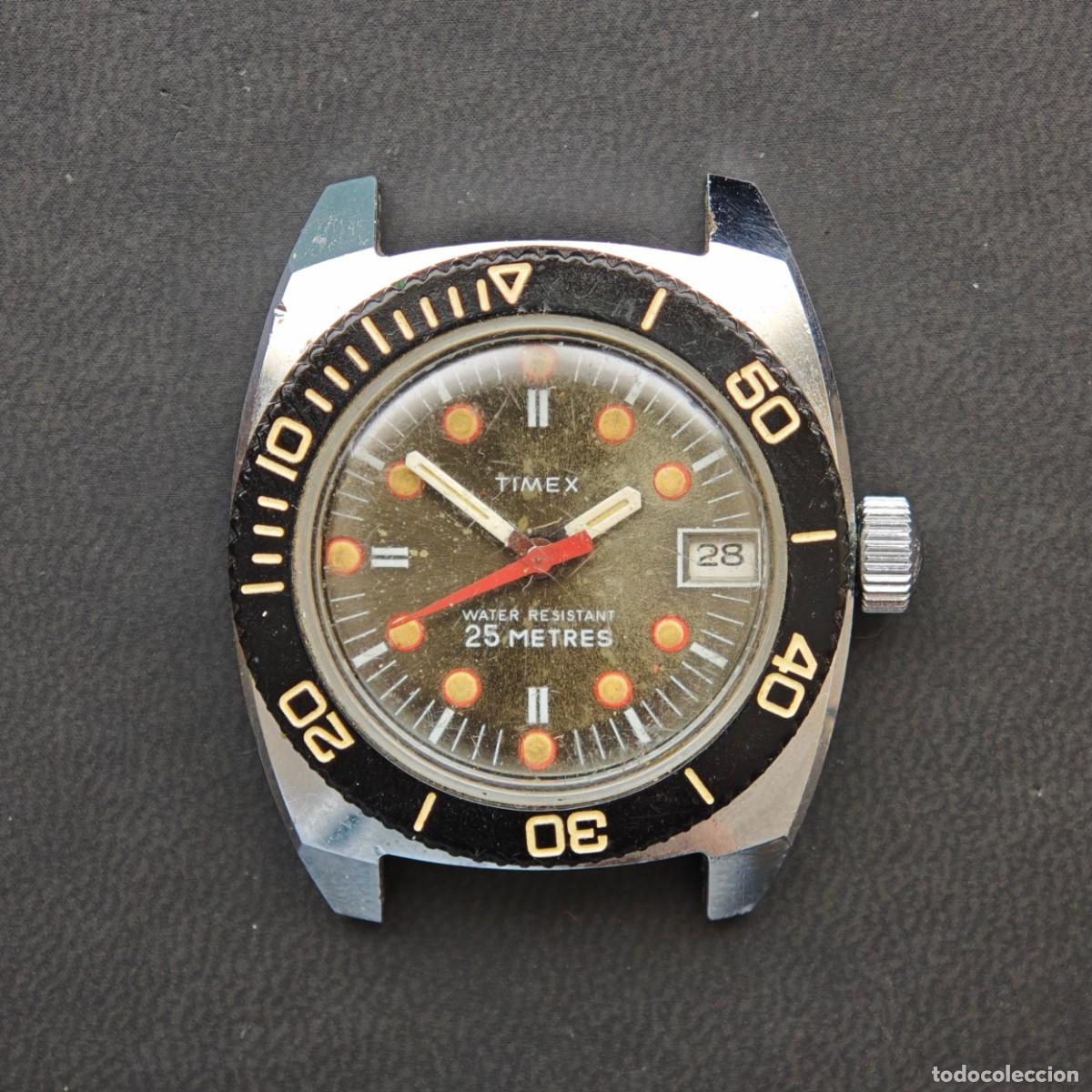 Vintage: TIMEX Diver 30mm reloj de cuerda vintage montre orologio watch