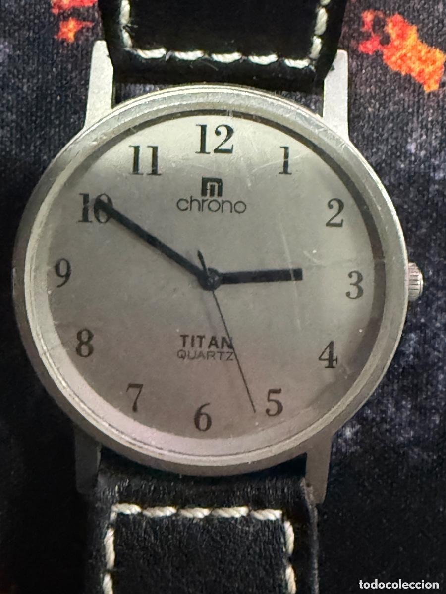 Vintage: Reloj Chrono Titan Quartz con caja de titanio