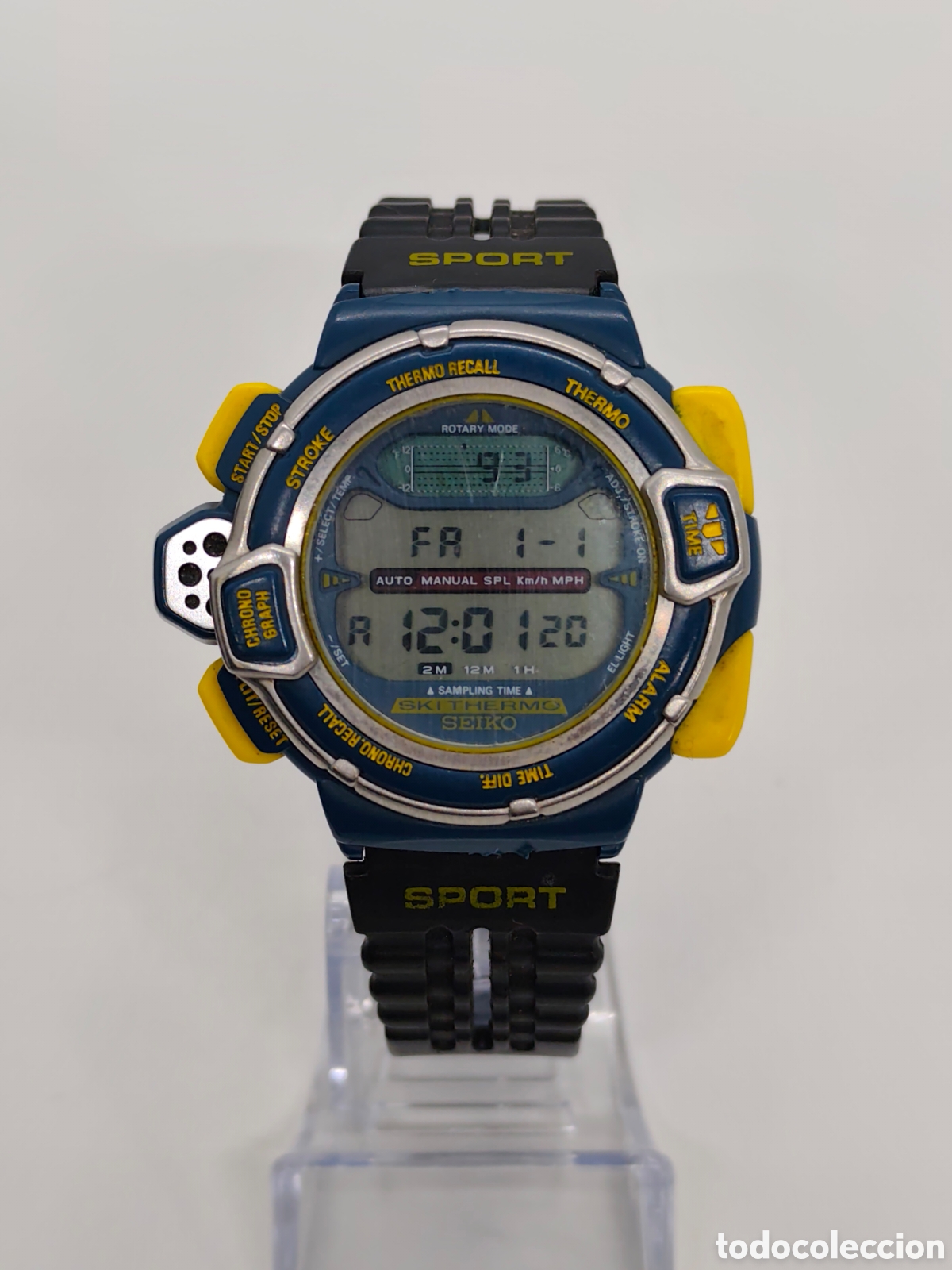 Vintage: RARE SEIKO LCD S820-6000 AO SKI-THERMO ALPINE SKIING CHR