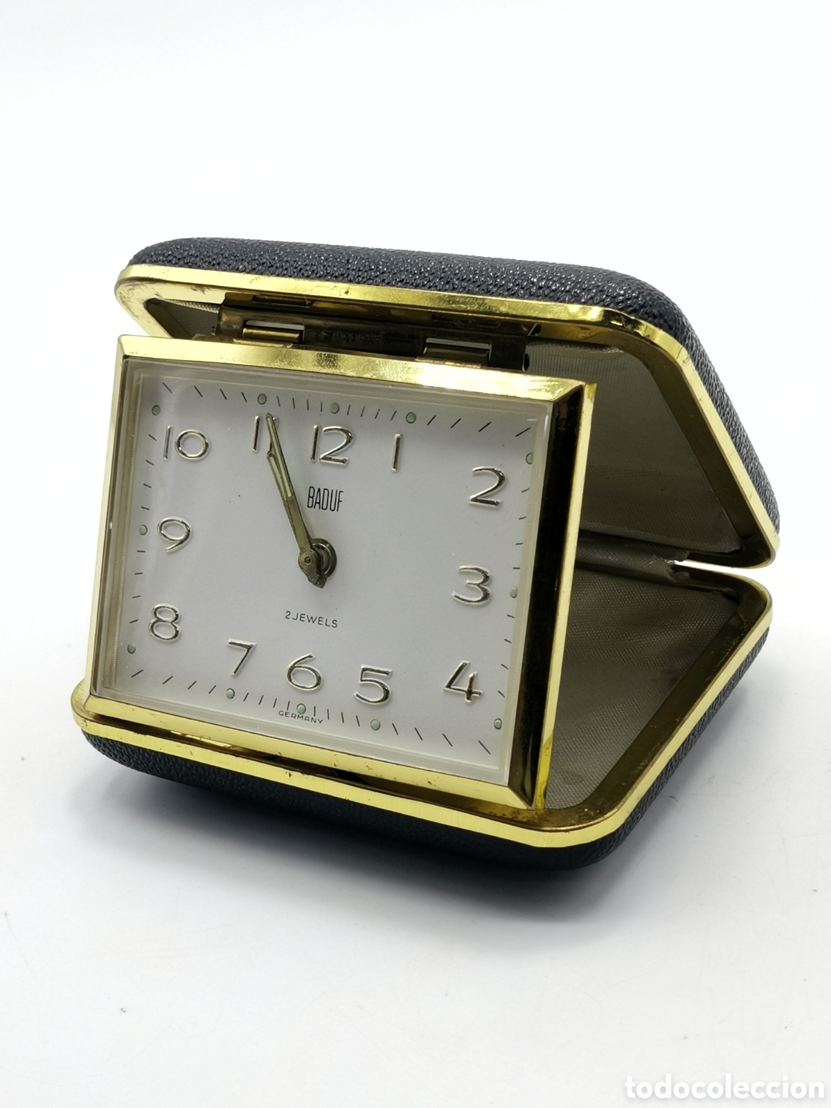 Vintage: RELOJ DESPERTADOR DE VIAJE BSDUF 2 JEWELS GERMANY