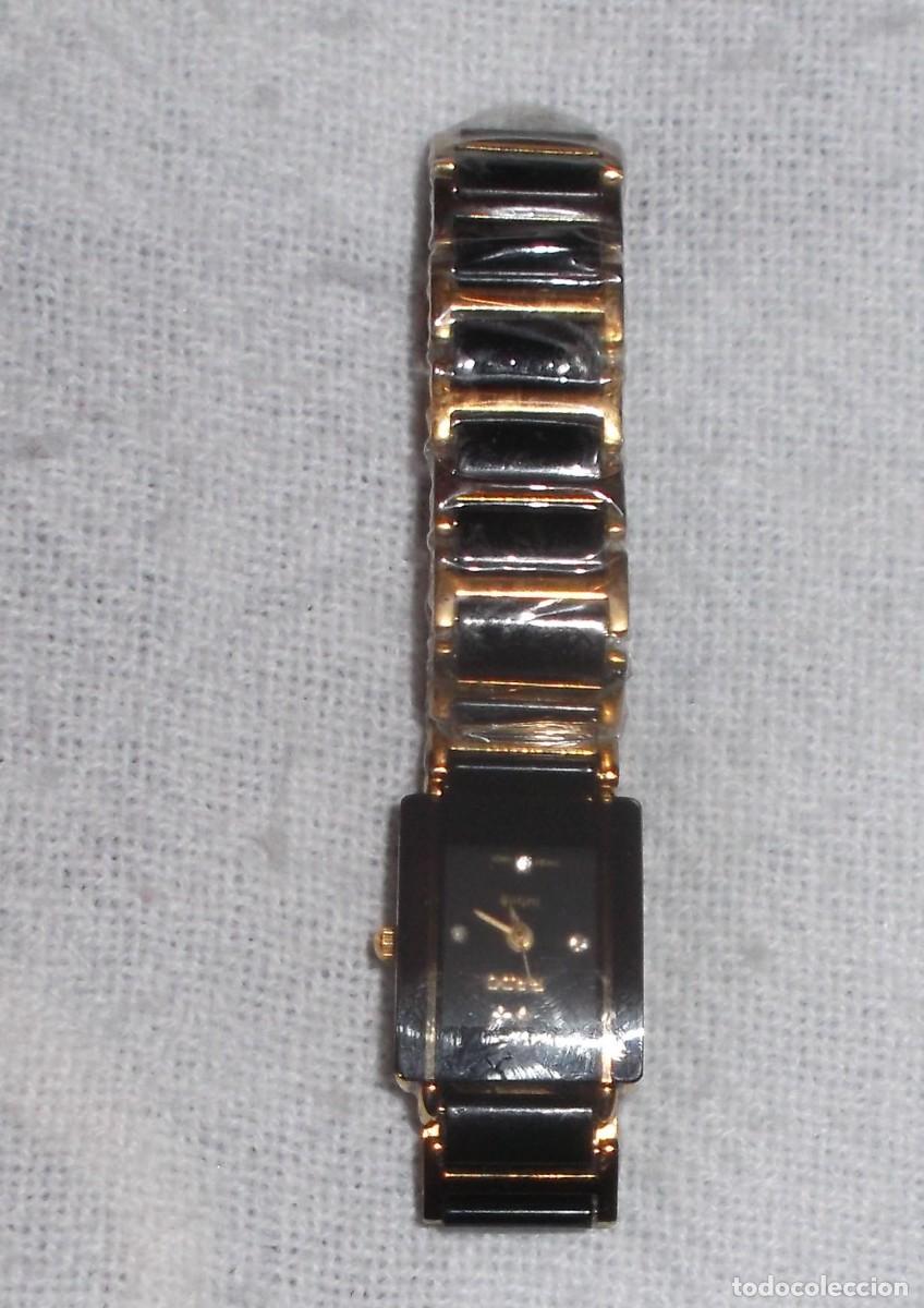 Vintage: reloj rado negro dorado de los a&ntilde;os 90 funciona