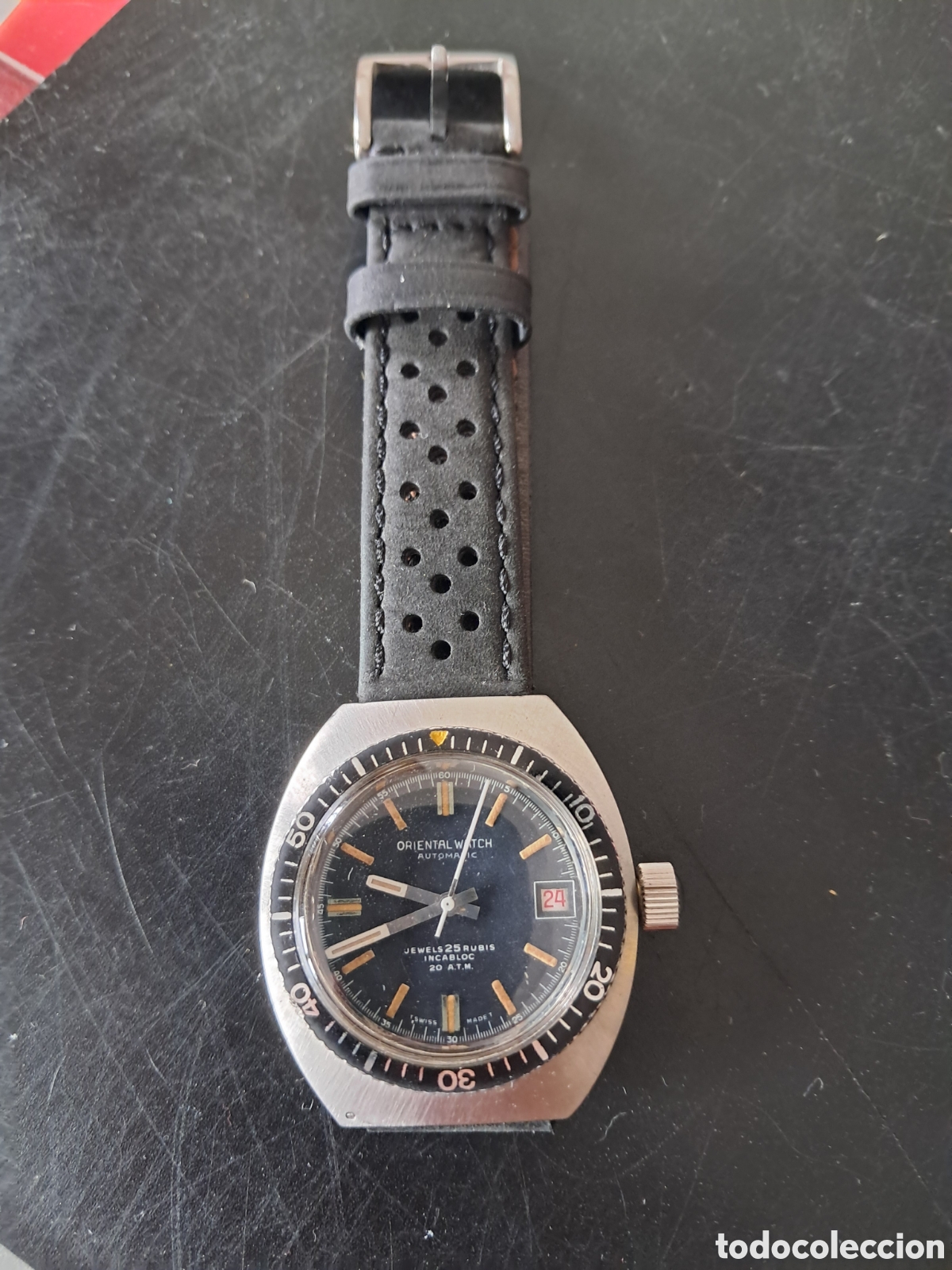 Vintage: Rel&oacute;gio oriental watch autom&aacute;tico caixa em a&ccedil;o