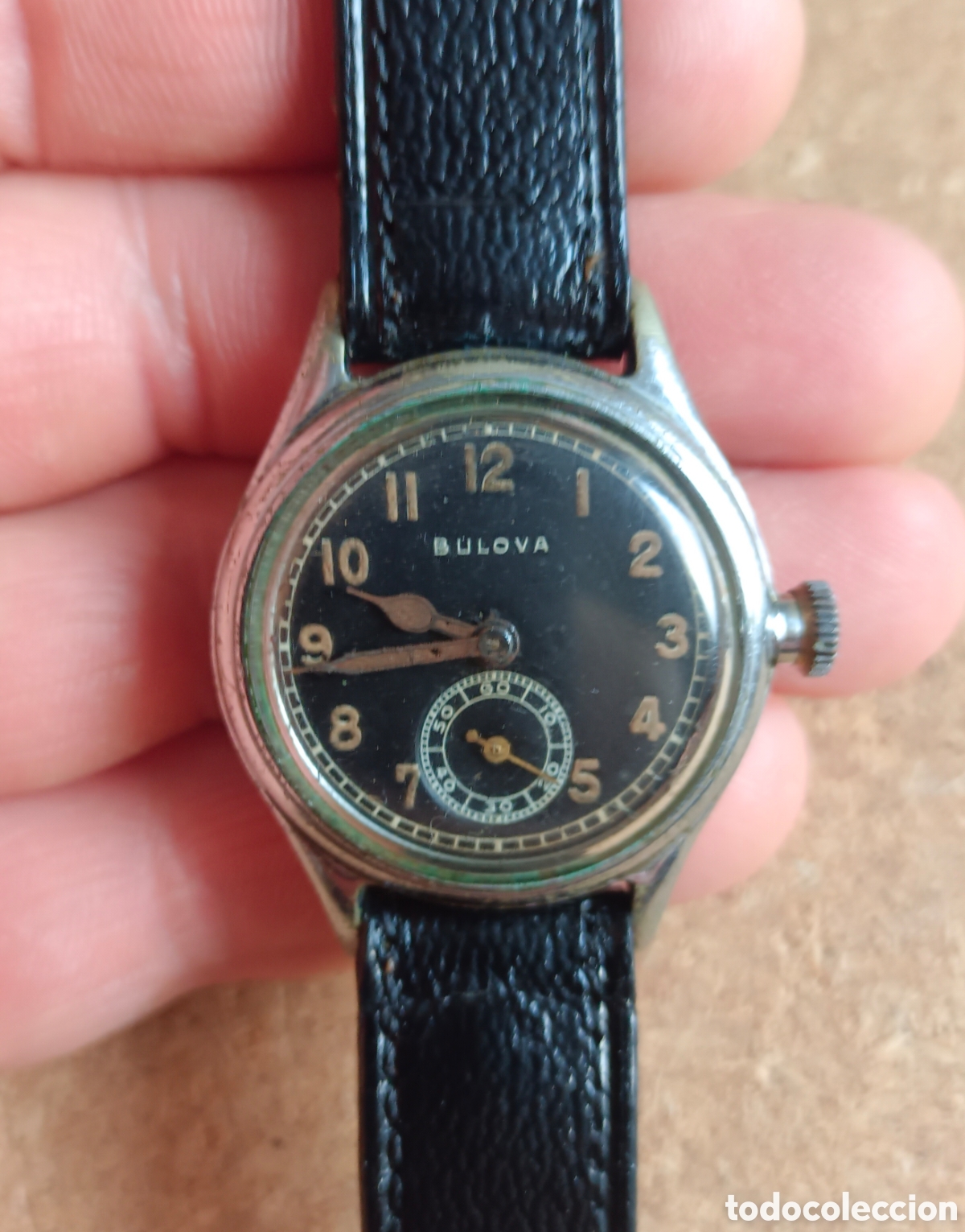 Vintage: Antiguo y raro Reloj Bulova Militar USA segunda guerra mundial para repasar no funciona
