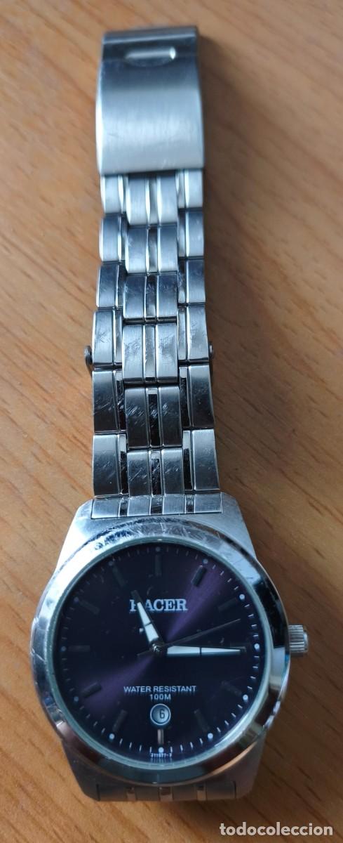 Vintage: Reloj Racer 211577-3 con correa de acero inoxidable