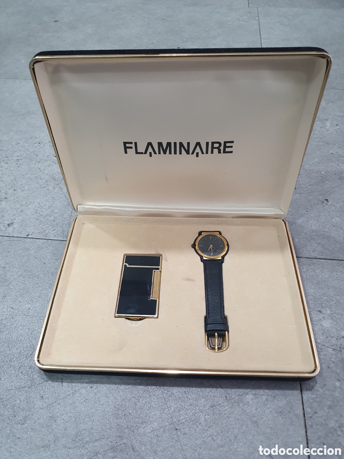 Vintage: Mechero y reloj Flaminaire. (L71)