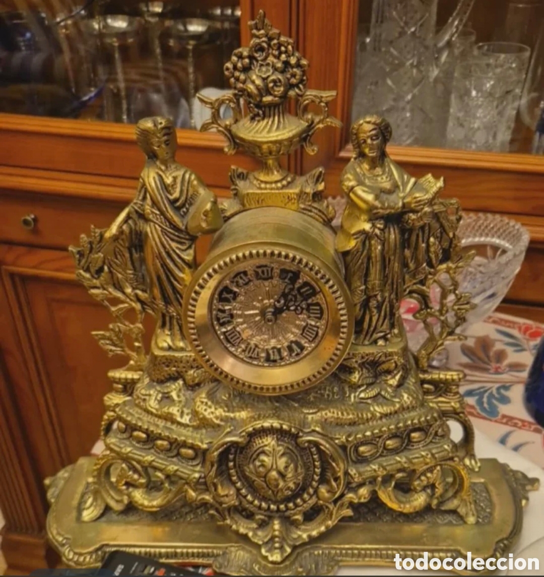 Vintage: Reloj antiguo de sobremesa