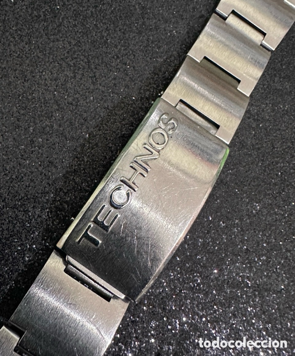 Vintage: Antiguo Brazalete TECHNOS para Reloj De Pulsera 20mm STAINLESS STEEL Vintage