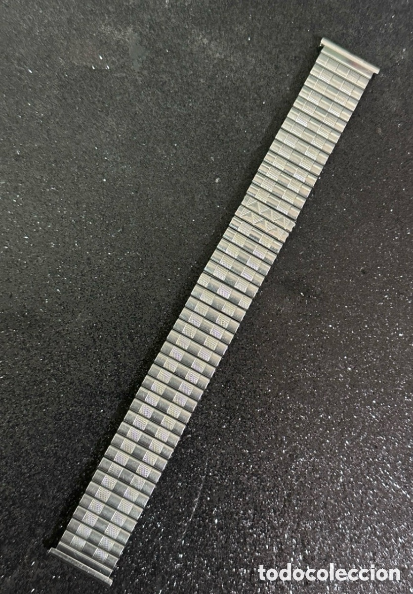 Vintage: Antiguo Brazalete Pulsera FIXO-FLEX para Reloj de 20mm STAINLESS STEEL Vintage