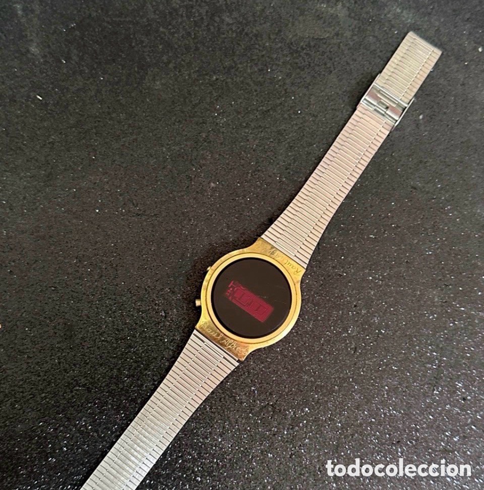 Vintage: Antiguo Reloj Digital LID Rojo Quartz Vintage