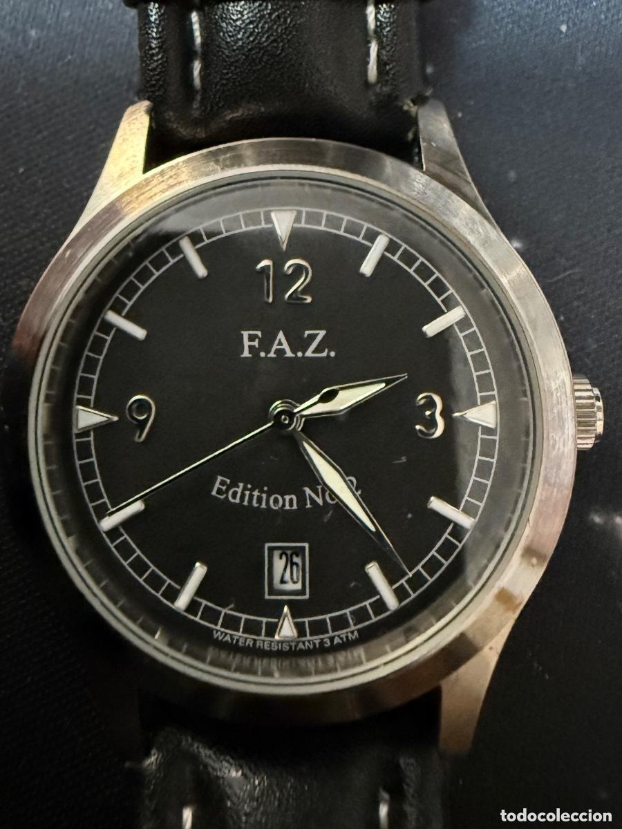 Vintage: RELOJ FAZ EDITION N&ordm;2 &ndash; FRANKFURTER ALLGEMEINE ZEITUNG &ndash; 35 mm &ndash; DISE&Ntilde;O ALEM&Aacute;