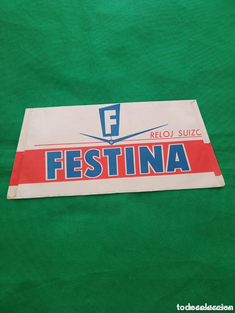 Vintage: Gorro de papel Festina Reloj Suizo regalo promocional