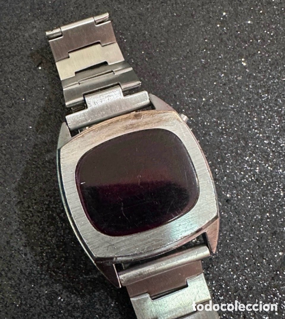 Vintage: Antiguo Reloj Digital LID Rojo Quartz Vintage