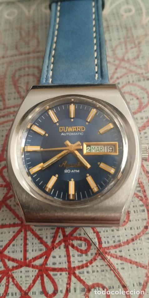 Vintage: Duward aquastar esfera color azul muy bonita ,estado relog perfecto&rdquo; se vende