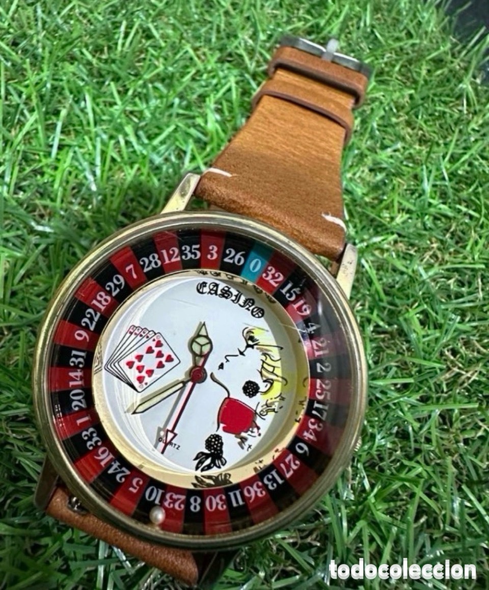 Vintage: Antiguo Reloj Colecci&oacute;n CASINO Con Ruleta 44mm Vintage