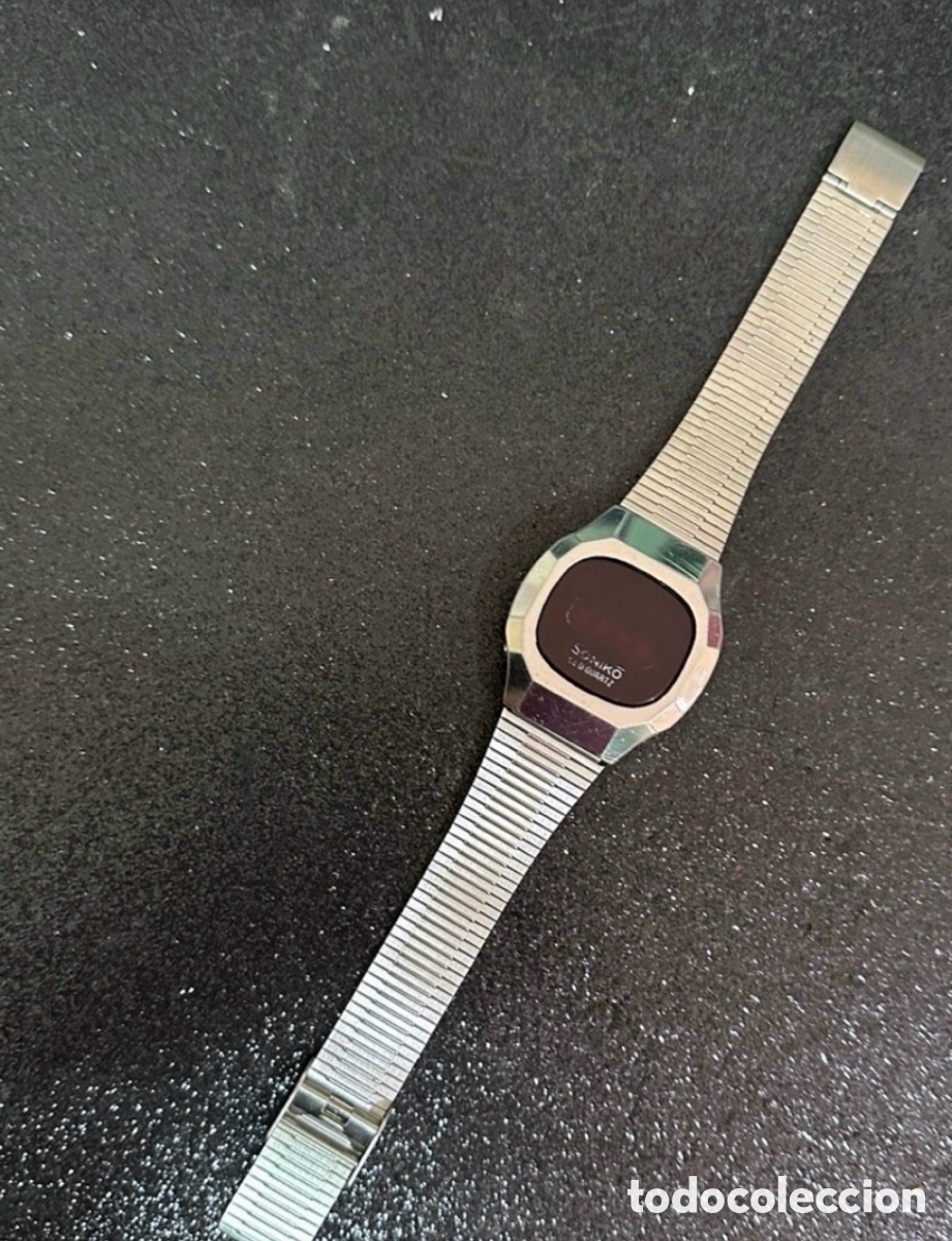 Vintage: Reloj Digital SONIKO LID Rojo Quartz Vintage