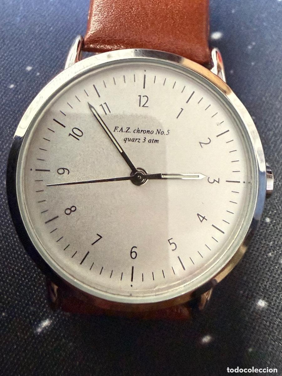 Vintage: Reloj FAZ Frankfurter Allgemeine Zeitung edici&oacute;n chrono No.5 &ndash; cuarzo 37mm