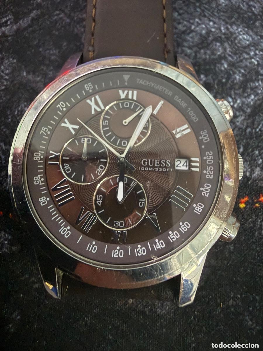 Vintage: Reloj GUESS Original 45 mm &ndash; Acero &ndash; Bater&iacute;a Nueva &ndash; Funcionamiento Perfecto