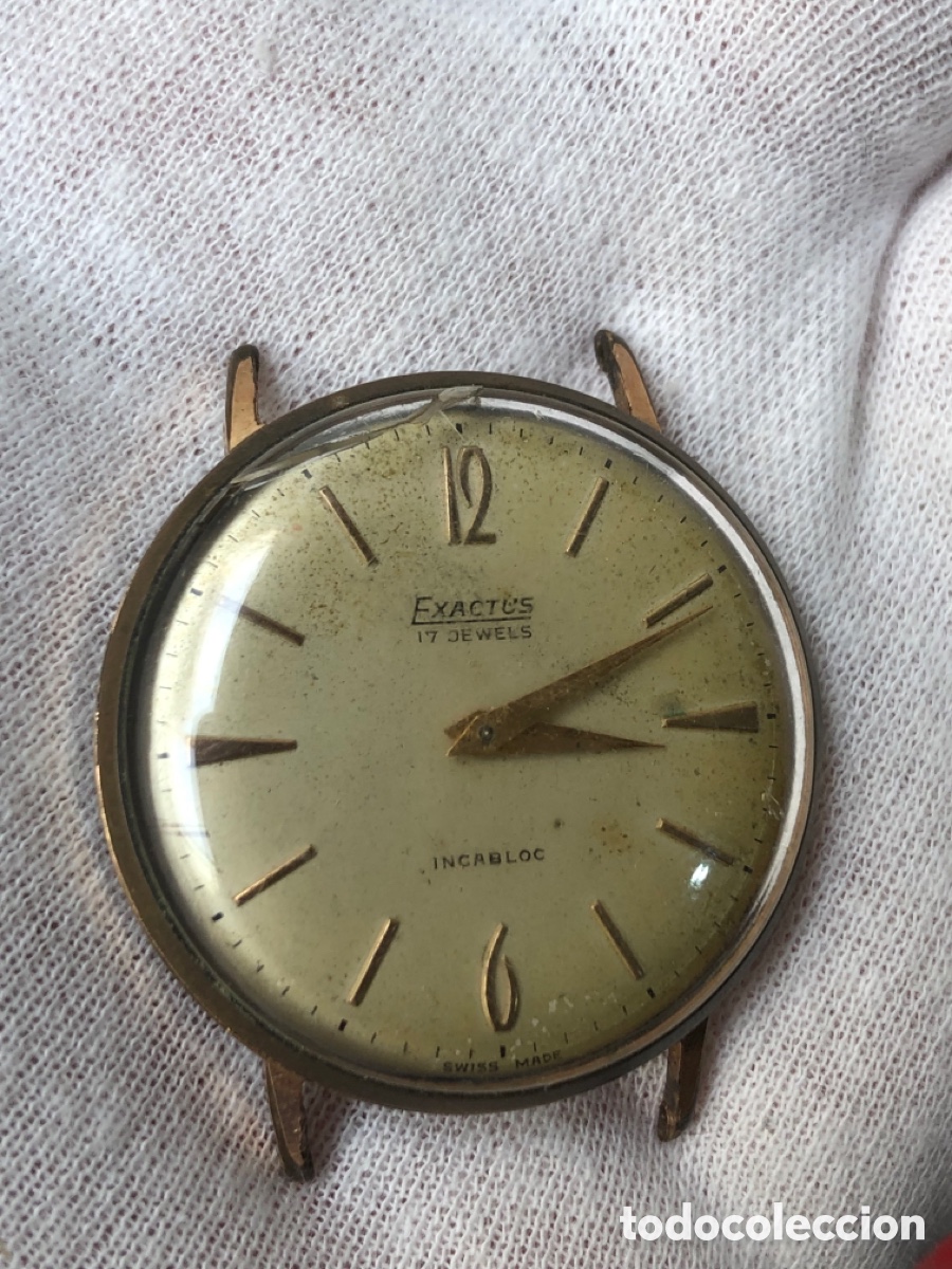 Vintage: Reloj exactus cuerda ref 1686 ST
