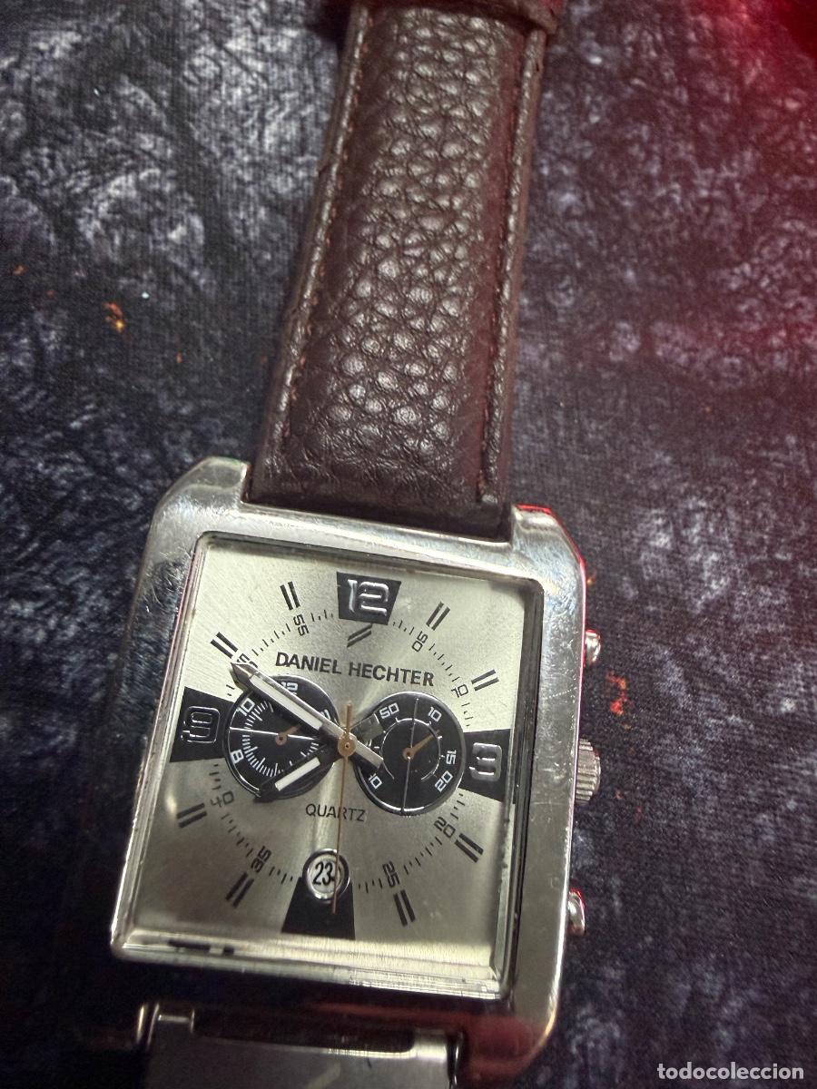Vintage: ⌚ DANIEL HECHTER ATLAS FOR MEN &ndash; RELOJ ELEGANTE DISE&Ntilde;O RECTANGULAR - Foto 2