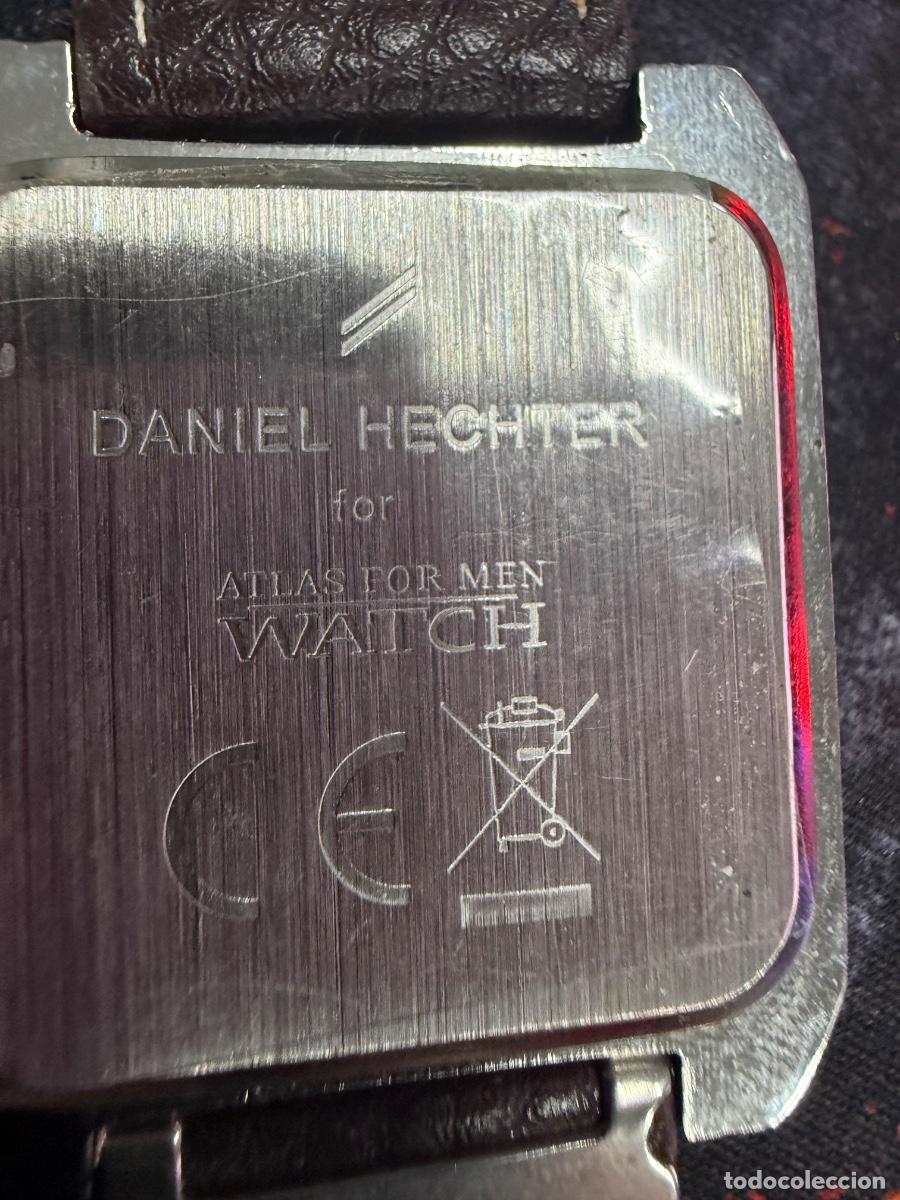 Vintage: ⌚ DANIEL HECHTER ATLAS FOR MEN &ndash; RELOJ ELEGANTE DISE&Ntilde;O RECTANGULAR - Foto 4