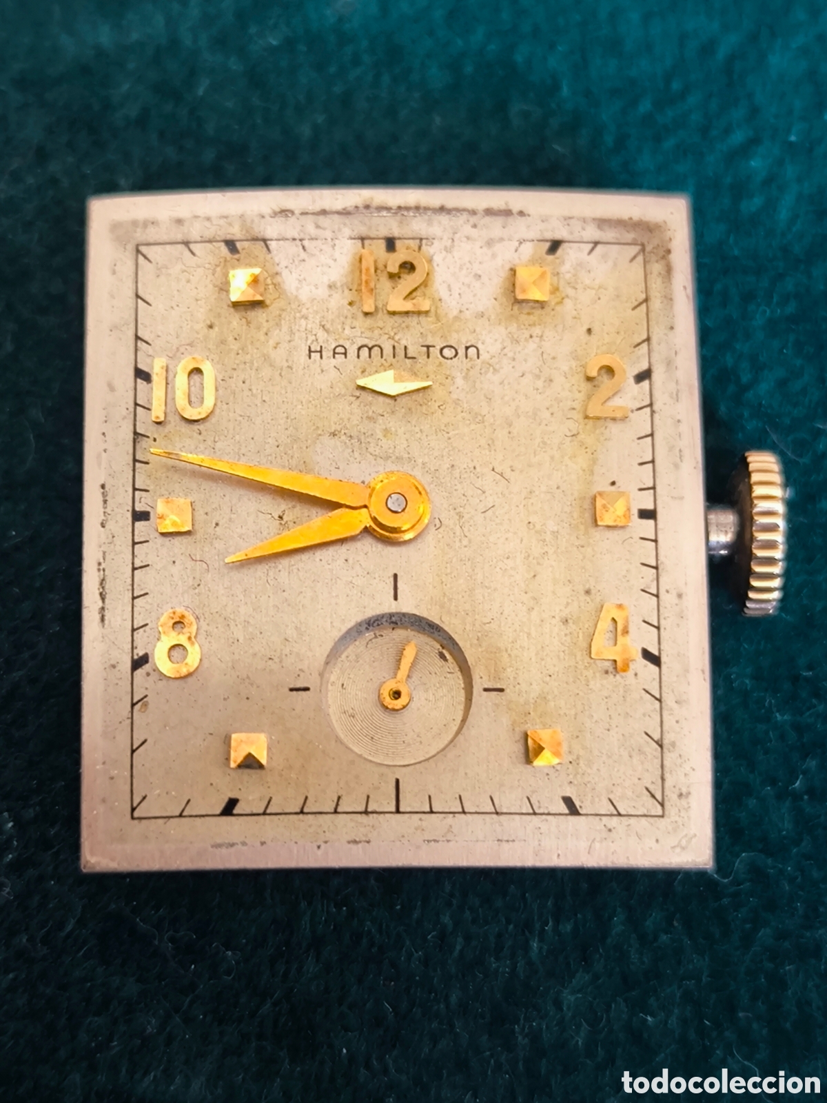 Vintage: Movimiento de cuerda Hamilton 770 trabajando