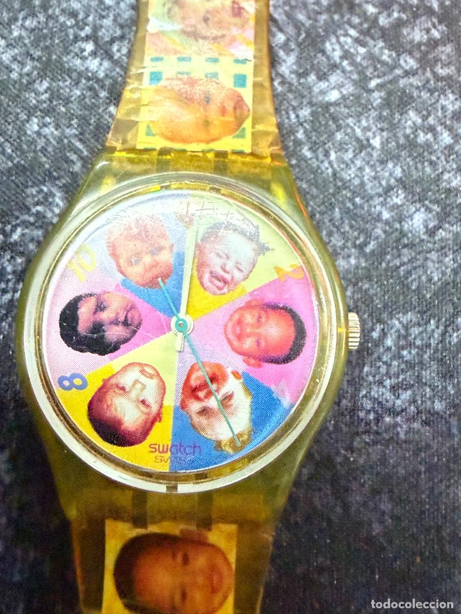 Vintage: SWATCH VINTAGE ORIGINAL FUNCIONANDO &ndash; PIEZA COLECCIONISTA POP RETRO