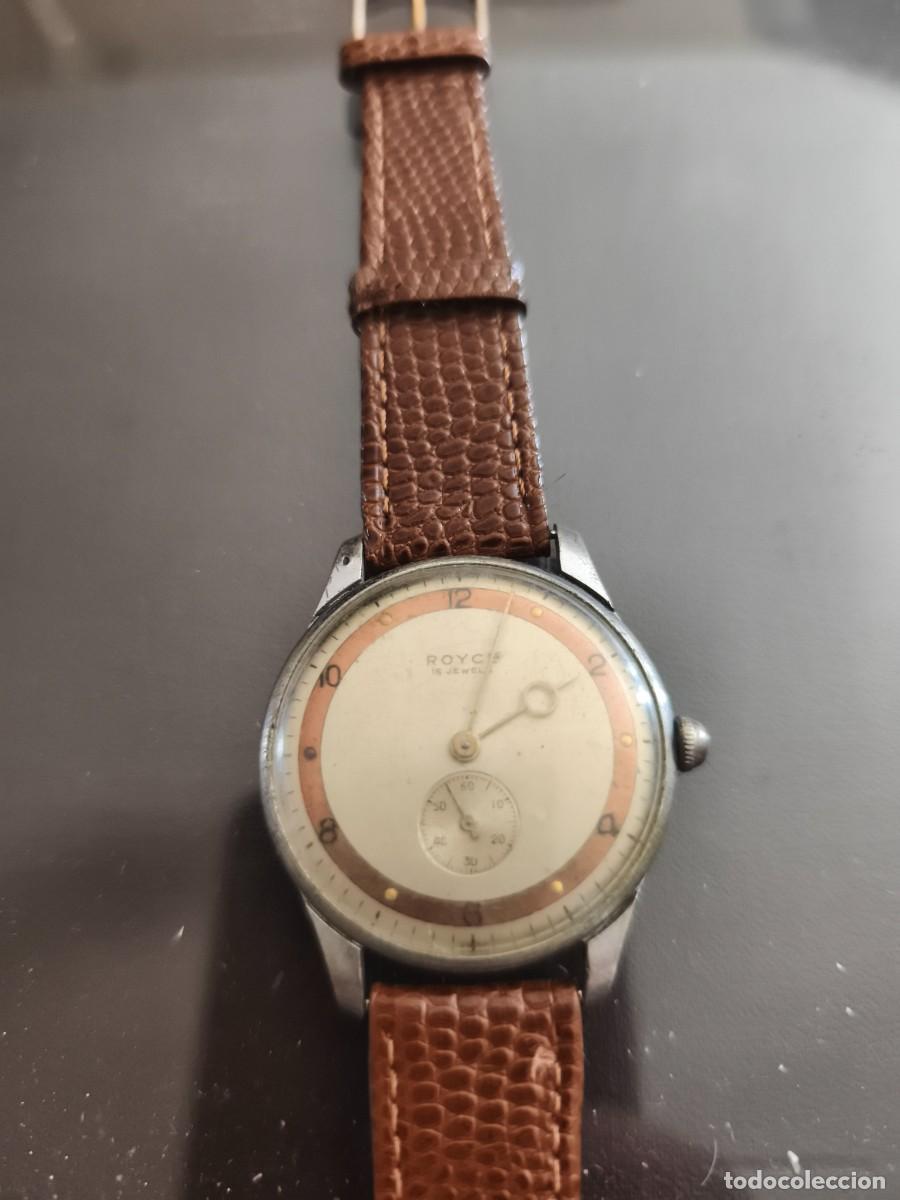 Vintage: Reloj Royce gran tama&ntilde;o esfera estilo art deco