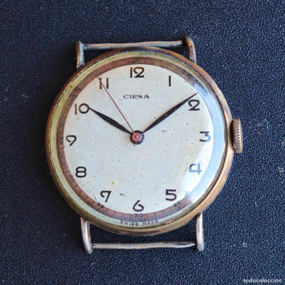 Vintage: CIRSA 33mm reloj militar vintage AS 1220 watch montre orologio swiss