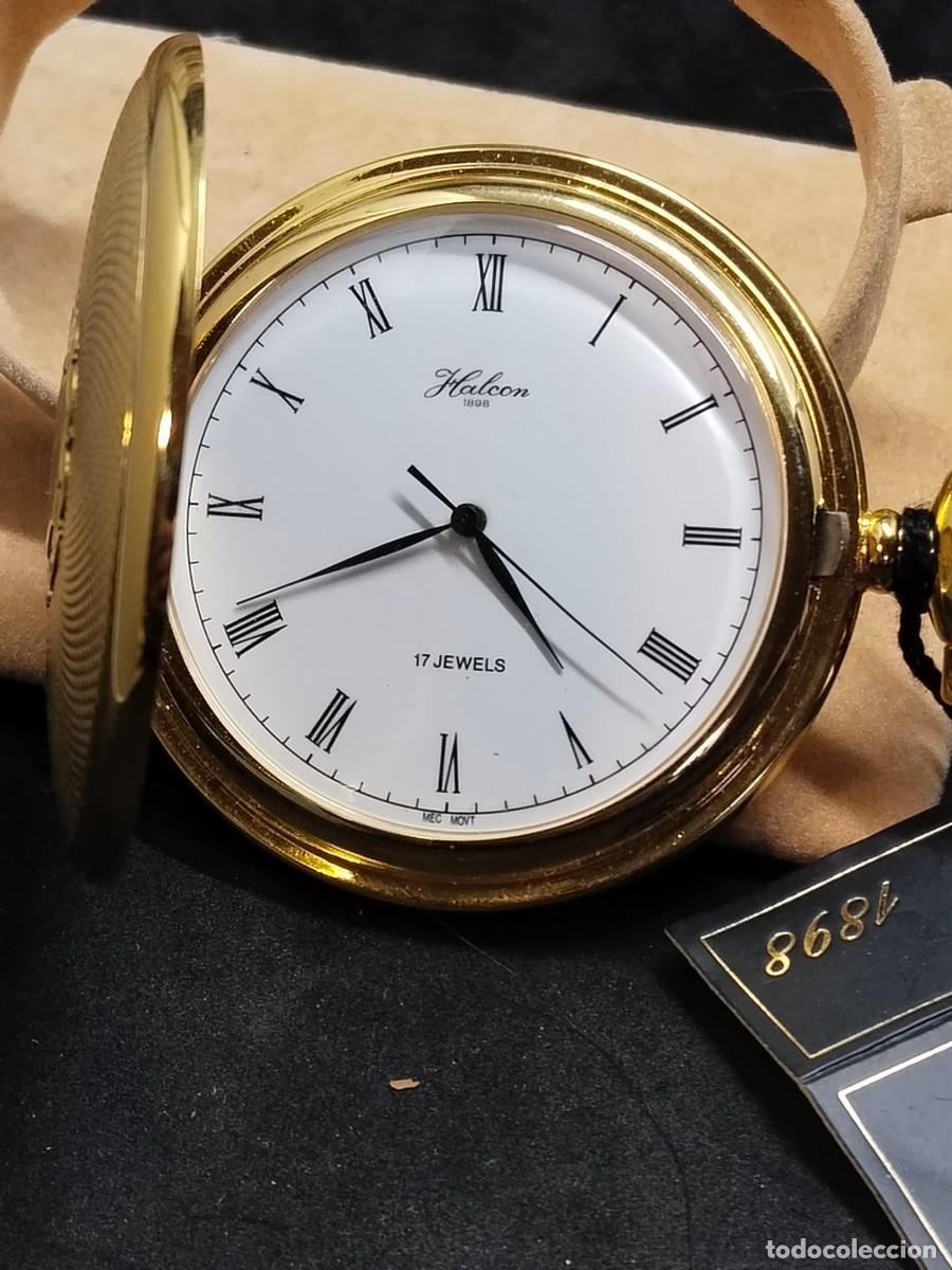 Vintage: Reloj Halcon de bolsillo carga manual - Foto 1
