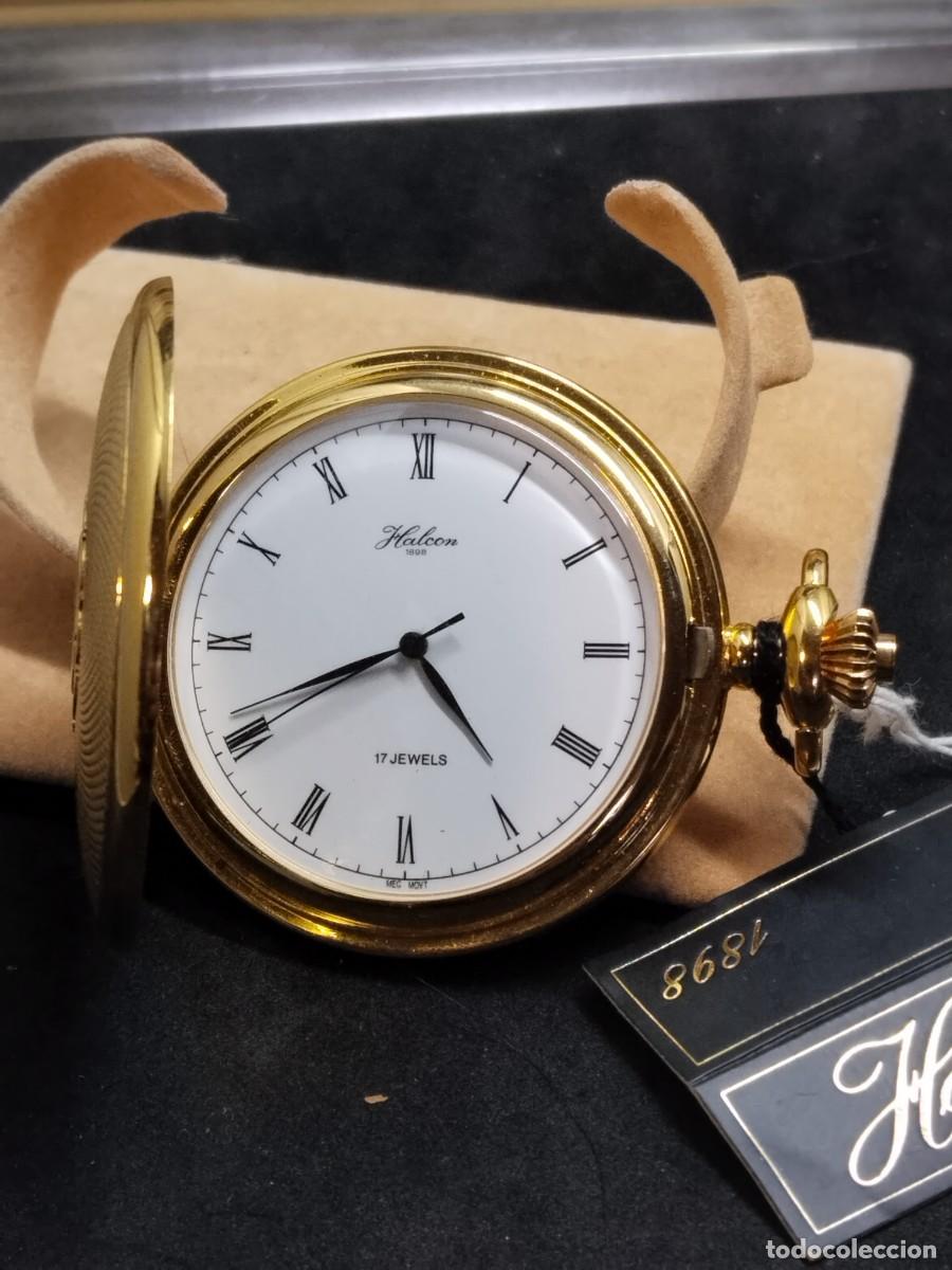 Vintage: Reloj Halcon de bolsillo carga manual - Foto 2