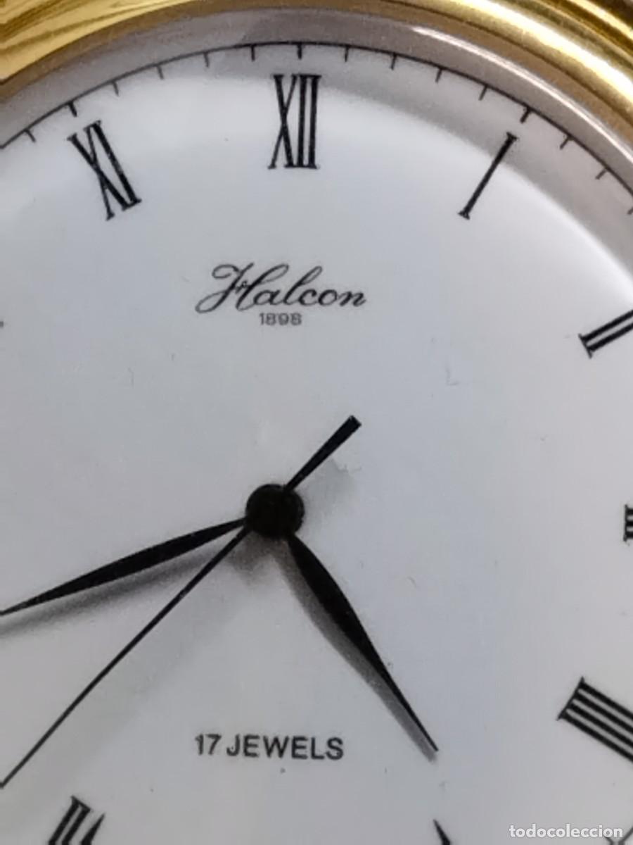 Vintage: Reloj Halcon de bolsillo carga manual - Foto 4