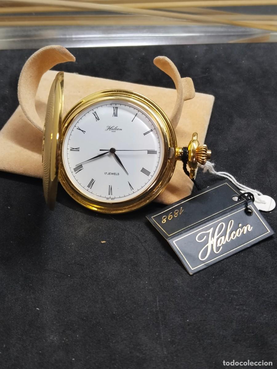 Vintage: Reloj Halcon de bolsillo carga manual - Foto 5