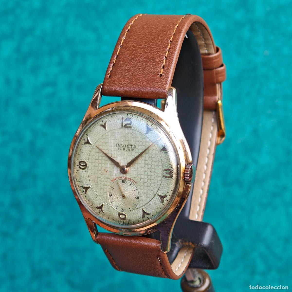 Vintage: INVICTA jumbo 38mm reloj de cuerda vintage 1130 montre orologio watch