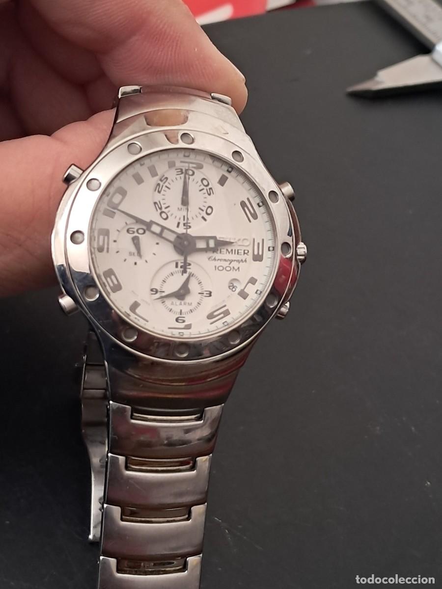 Vintage: rel&oacute;gio seiko premier chronograph alarm quartz