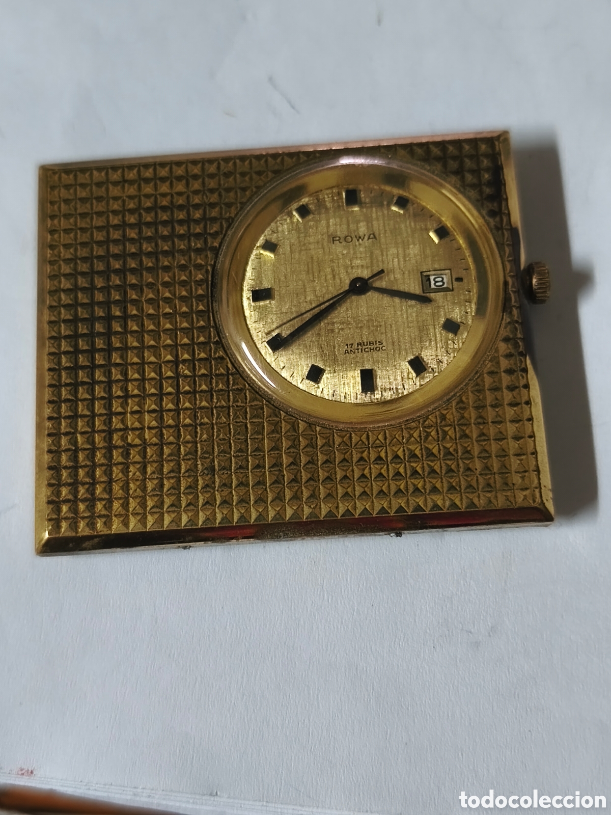 Vintage: RELOJ ROWA A CUERDA 17 RUBIS ANTICHOC FUNCIONANDO