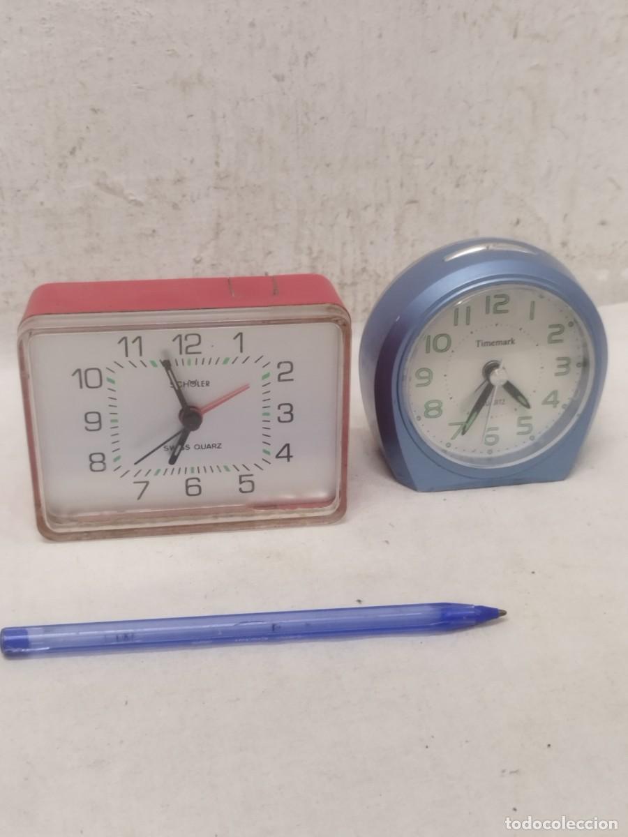 Vintage: Dos relojes despertadores de sobremesa, sin probar.