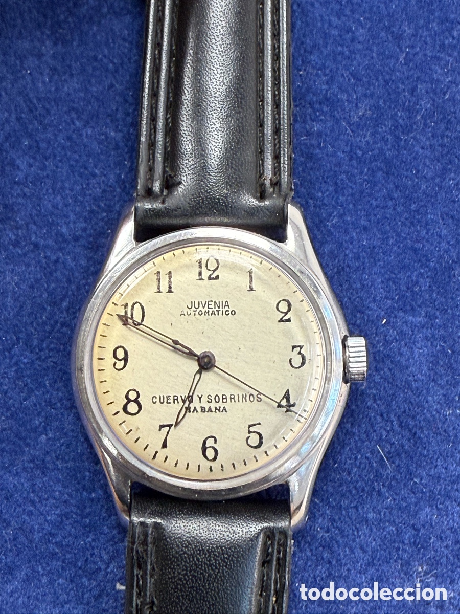 Vintage: Reloj autom&aacute;tico Juvenia Cuervo y Sobrinos Habana. A&ntilde;os 60.