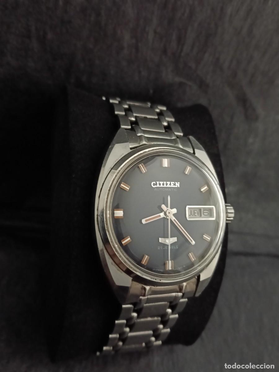 Vintage: Reloj Citizen rara esfera negra y naranja
