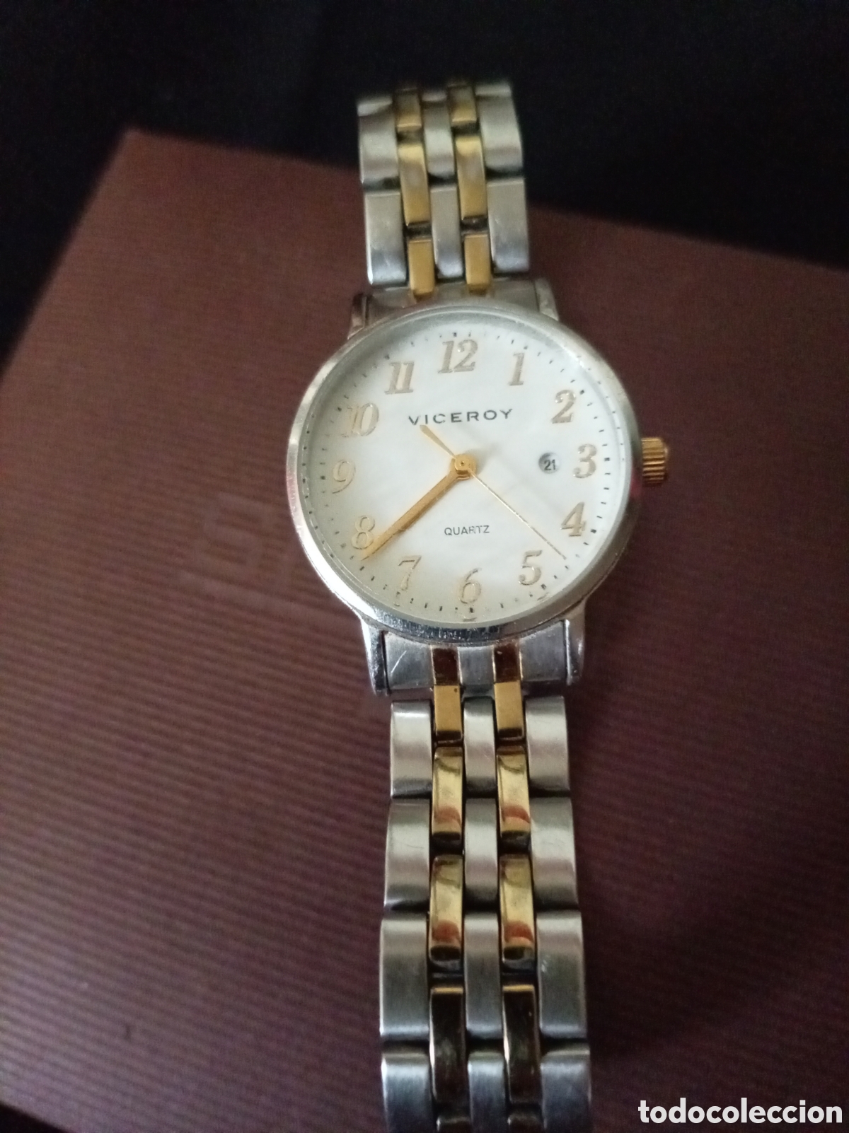 Vintage: Reloj Viceroy Mujer Quartz Acero Inoxidable 50M Calendario &ndash; Elegante Cl&aacute;sico
