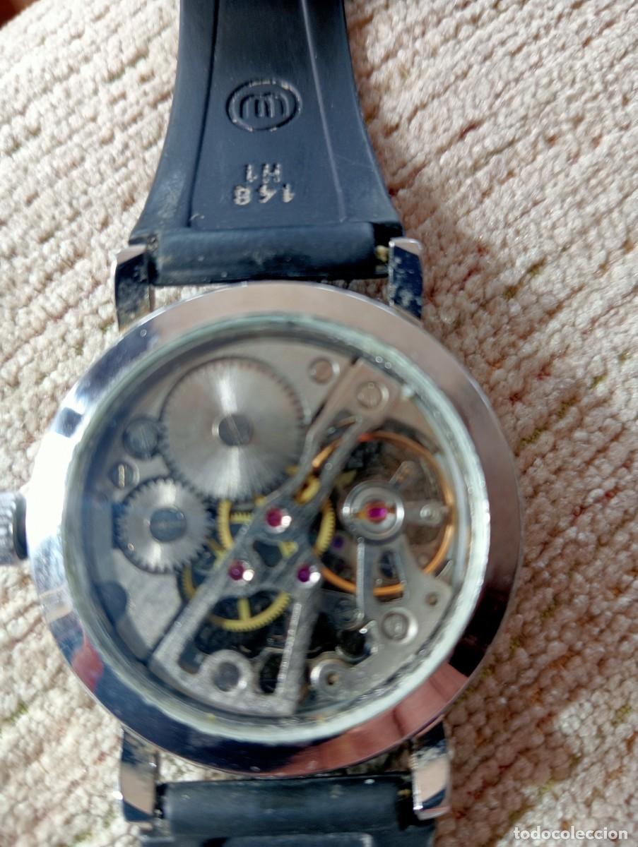 Vintage: Reloj Esqueleto mec&aacute;nico Plata - Foto 2