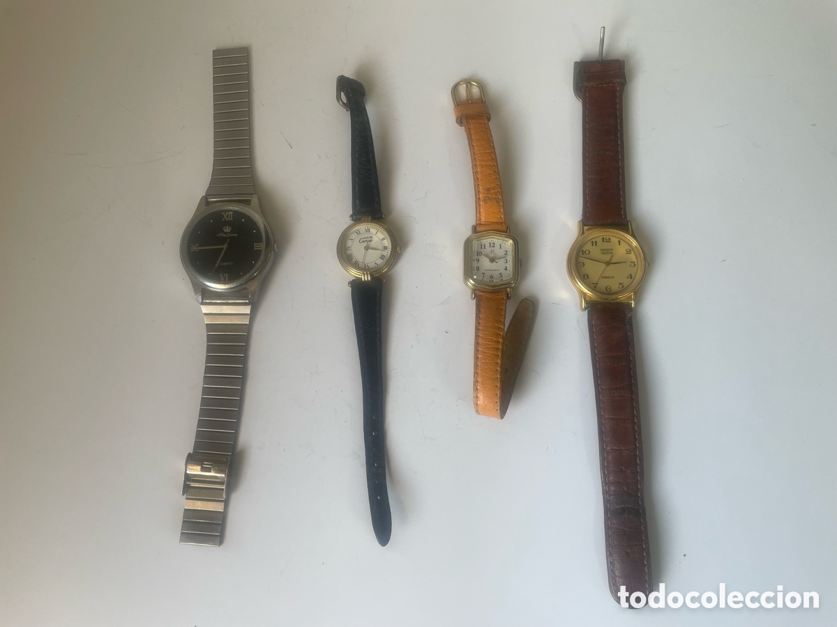 Vintage: Lote 4 Relojes Se&ntilde;ora y Caballero Quartz Sin Probar Vintage